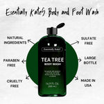 Authentic USA imported tea tree body wash for athletes post workout freshness