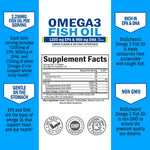 Premium Icelandic molecularly distilled marine oil capsules container back view