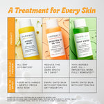 Farmacy alcohol free salicylic acid chemical exfoliant bottle resting on a white surface