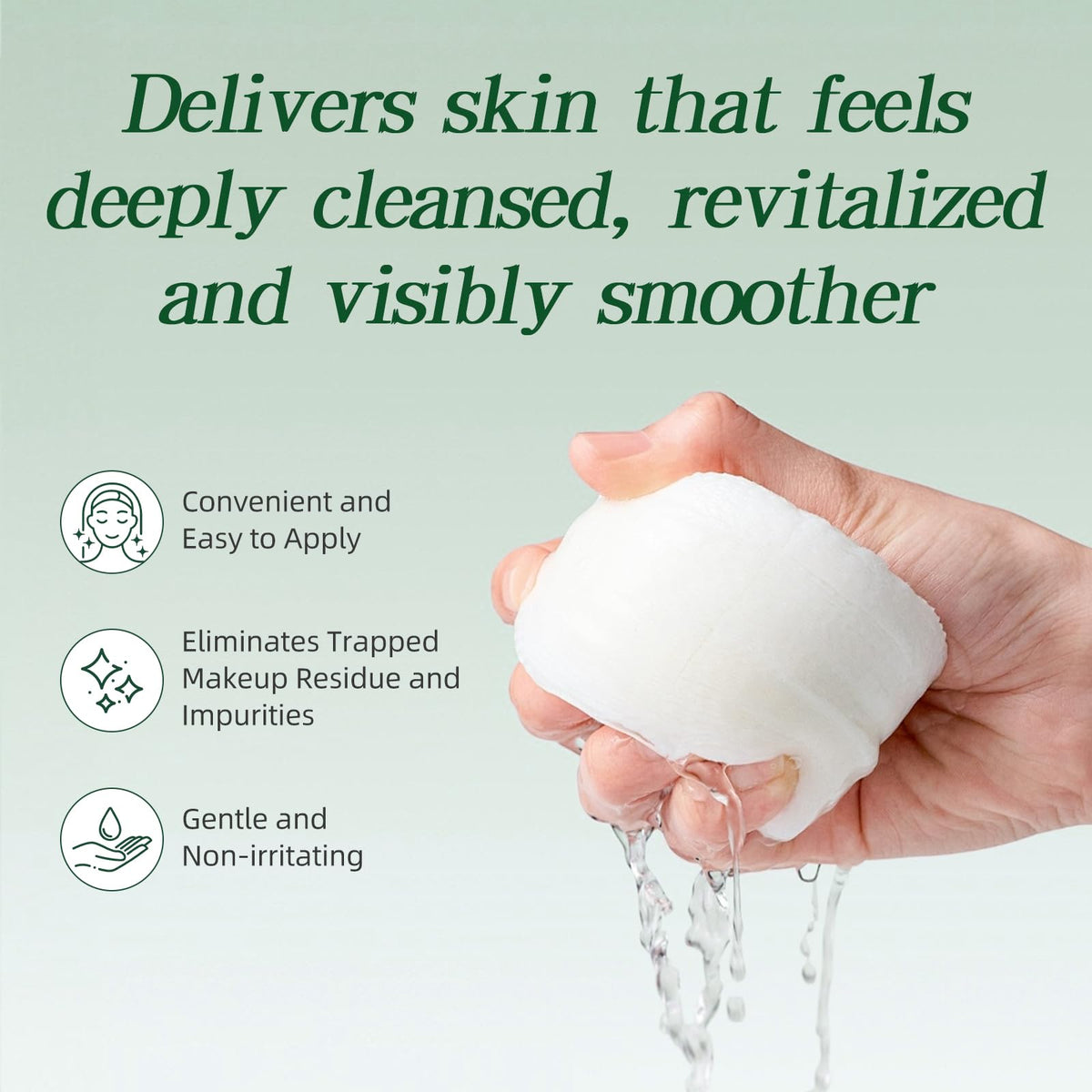 Authentic imported skincare container with protective sealed lid open