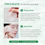 Textured cotton pad surface detail designed for gentle skin exfoliation
