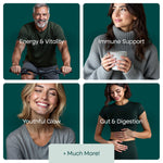 Wellness vitamins for natural energy boost and immune system support display