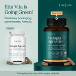 Full range view of Etta Vita 600 Milligram capsule container emphasizing maximum strength potency