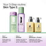 Clinique exfoliating toner bottle texture and liquid view