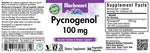 BlueBonnet Pycnogenol natural plant extract supplement premium USA imported packaging showcasing dietary attributes.