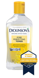 Dickinson's Original Witch Hazel Pore Perfecting Toner back label details