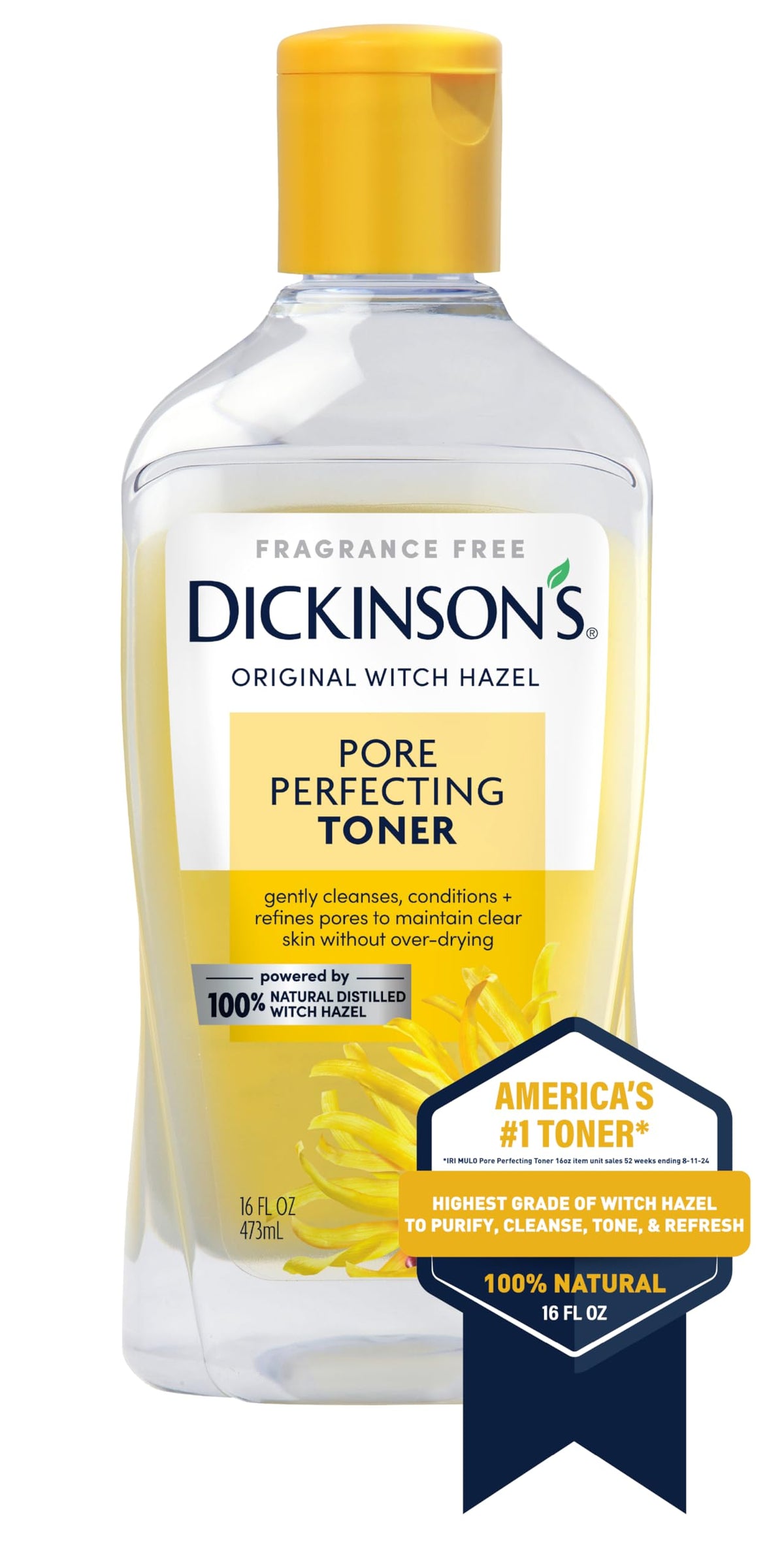 Dickinson's Original Witch Hazel Pore Perfecting Toner back label details