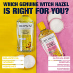 Dickinson's Original Witch Hazel Pore Perfecting Toner cotton pad application