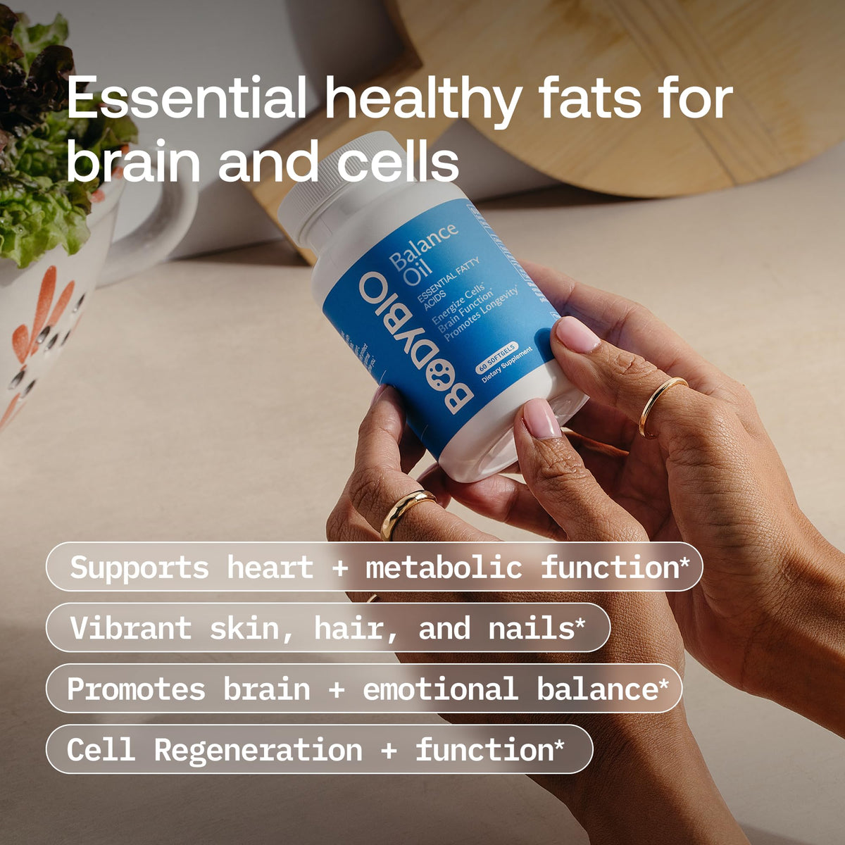 Premium imported BodyBio Balance Oil safflower and flaxseed oil blend for cellular health