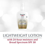 Back label detail of Eucerin Daily Protection SPF 30 lotion
