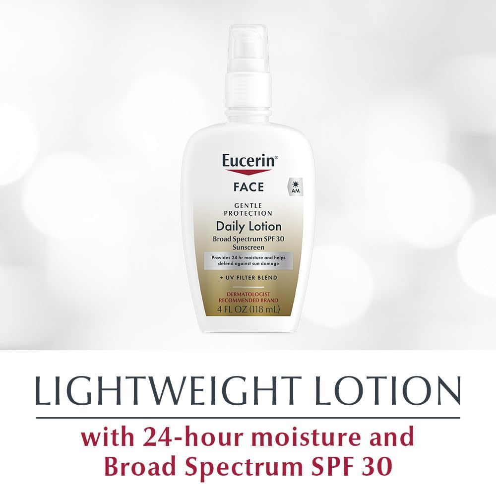 Back label detail of Eucerin Daily Protection SPF 30 lotion