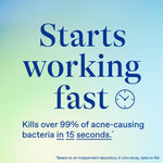 Cream to foam texture of Differin 10 percent benzoyl peroxide fast acting acne treatment for face and body