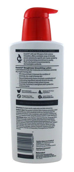 Two bottles of Eucerin Roughness Relief Lotion for dry bumpy skin