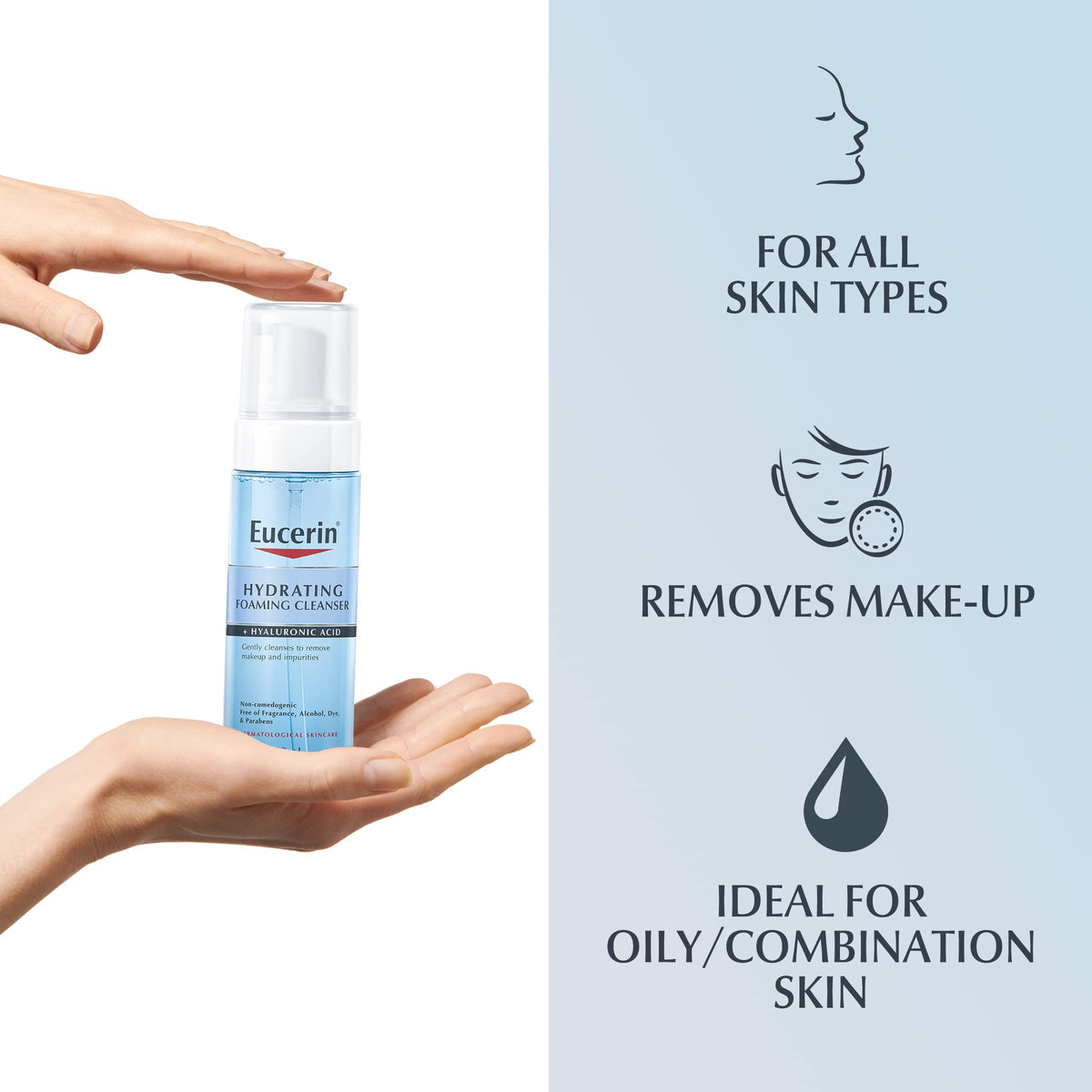 Eucerin gentle foaming cleanser for sensitive skin