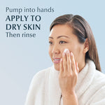 Back label of Eucerin Hydrating Foaming Daily Facial Cleanser