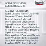 Close up of Eucerin Baby Eczema Relief label details