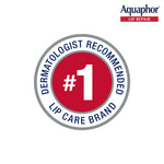 Back packaging of Aquaphor immediate relief lip care showing details.