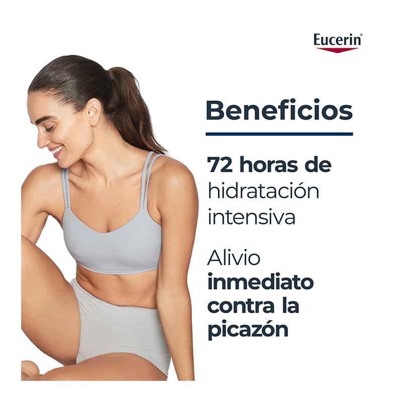 Eucerin 10 percent urea lotion bottle back view with product information
