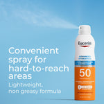 Eucerin sunscreen spray 6 fluid ounces bottle size