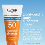 Eucerin Advanced Hydration sunscreen 5 fluid ounce tube packaging
