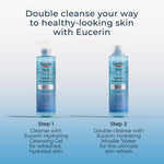 Hyaluronic acid infused Eucerin face wash pump bottle