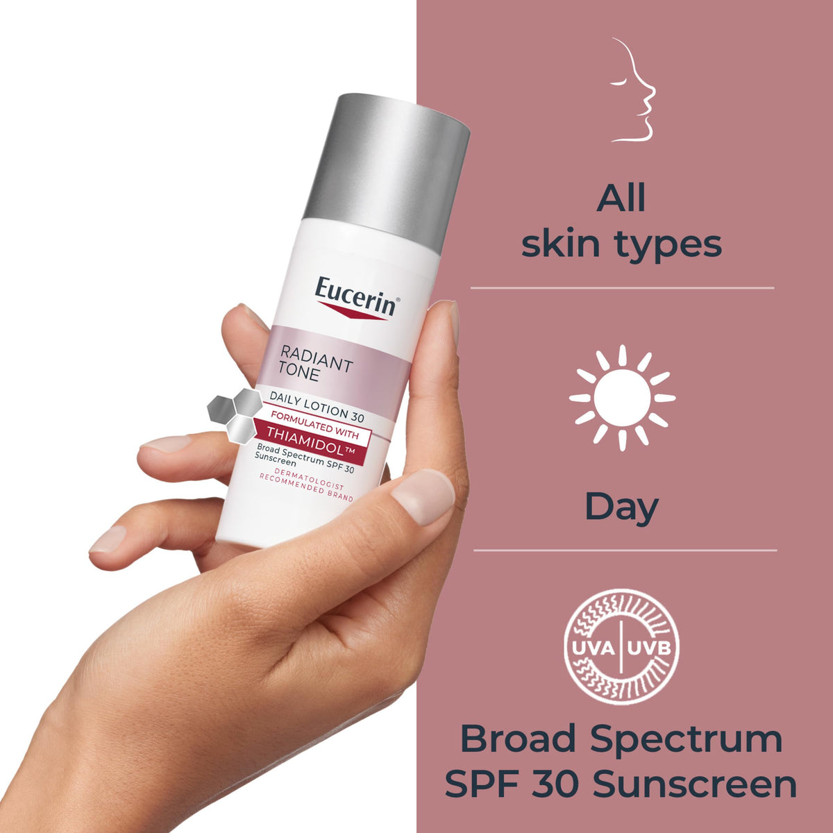 Eucerin anti pigment face cream texture and consistency application visual