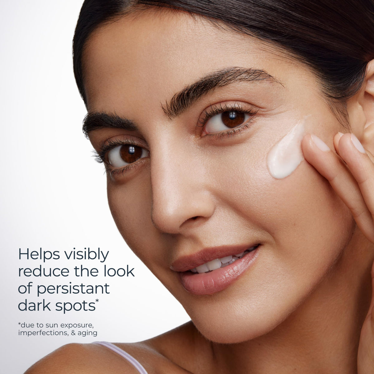 Skincare product routine step featuring Eucerin daily protection sunscreen moisturizer