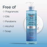 Eucerin facial cleanser pump dispenser close up