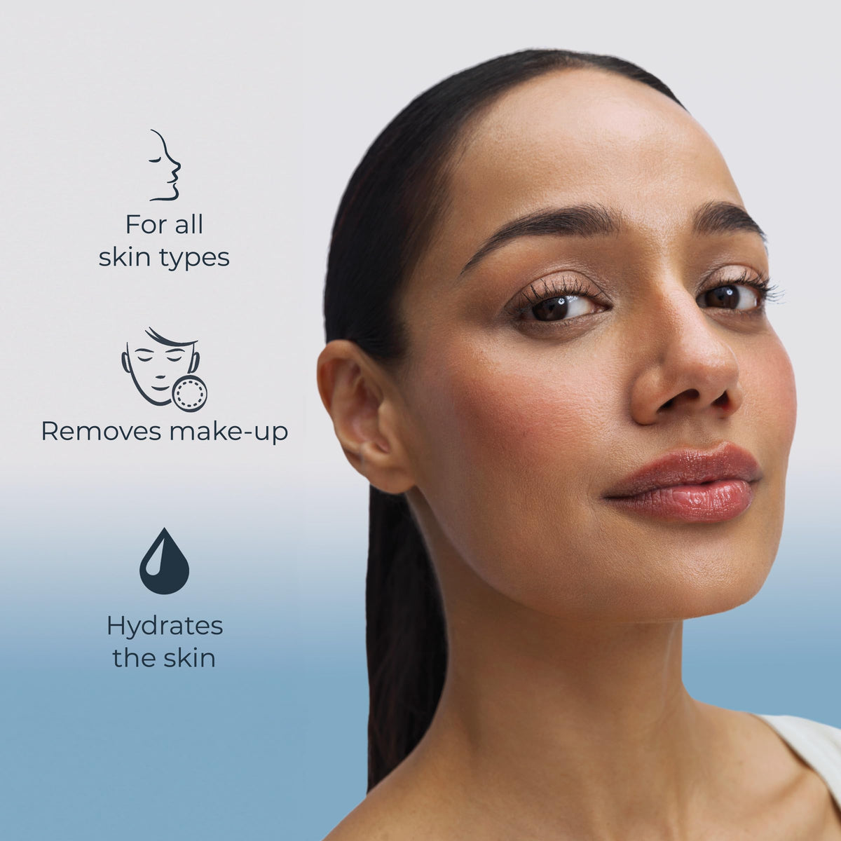 Texture of Eucerin gentle cleansing gel on hand