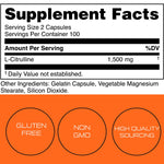 Bucked Up L Citrulline pre workout supplement packaging showing third party tested seal