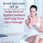 Authentic Eucerin daily body cream with SPF 30 sunscreen texture view
