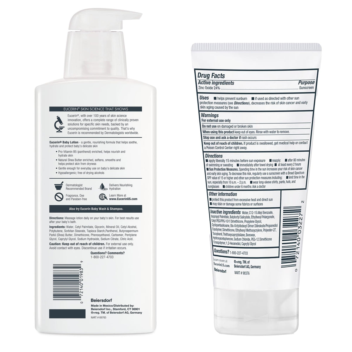 Eucerin Eczema Relief Fragrance Free Eight Ounce Tube