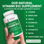 Back label view of Dr. Berg methylcobalamin 1000 mcg showcasing allergen free specifications.