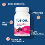 Bariatric Fusion cherry berry flavor sublingual tablets container highlighting post surgery usage directions