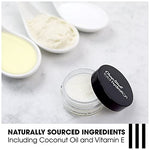 Open jar of ChapStick sugar plum conditioning exfoliator revealing the scrub texture