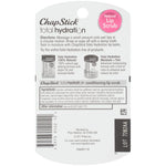 ChapStick sugar plum lip exfoliator being applied for hydrated and soft lips