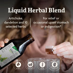 Floradix Gallexier Herbal Bitters side panel displaying full supplement facts