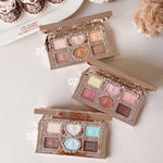 Side view of Flower Knows Sweetie Bear makeup palette showing slim profile