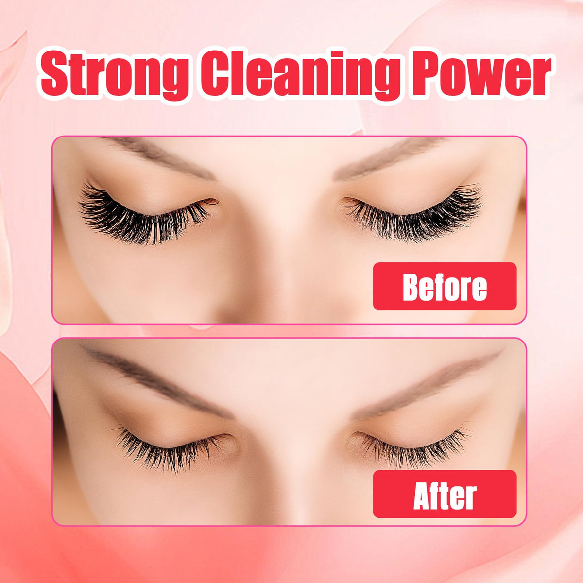 Professional cream remover for eyelash extensions and clusters