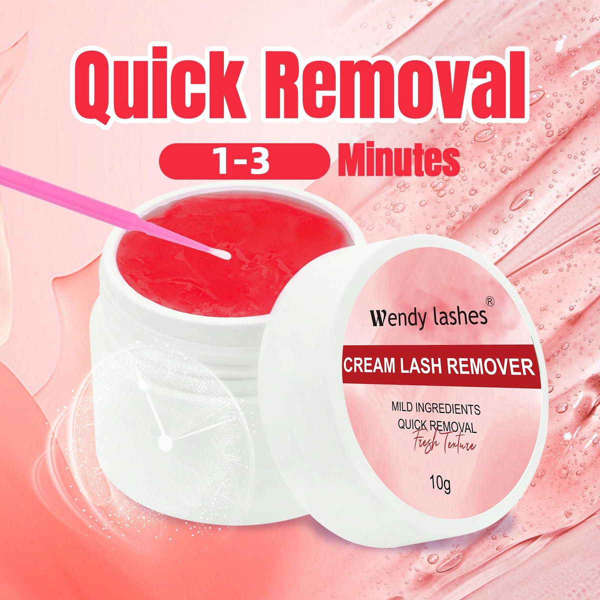 Safe cream remover for sensitive eyes