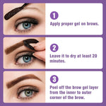 Side view of MVC tattoo brow gel packaging