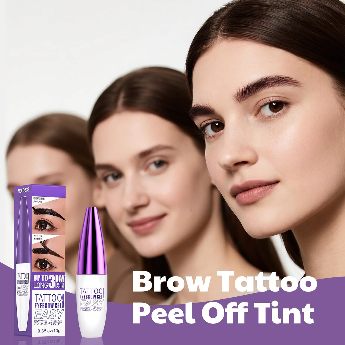 Full kit components of MVC brow tinting solution