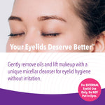 iVIZIA rinse free eyelid makeup remover 3.3 fluid ounces packaging details