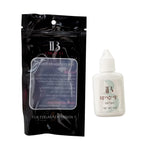 Thick non running clear gel eyelash extension remover application demonstration.