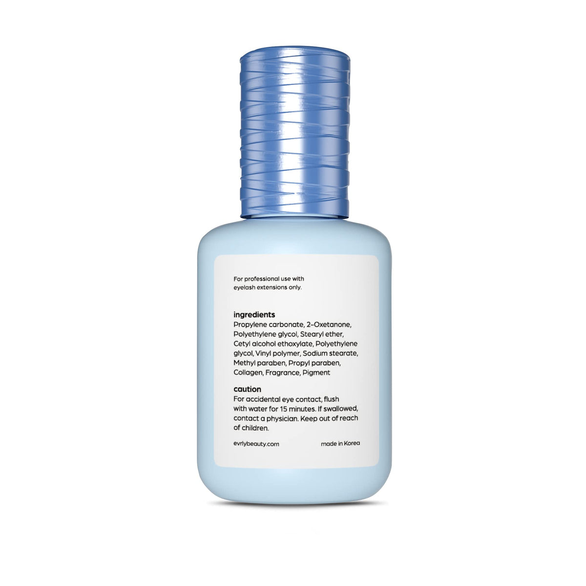 Thick no run gel consistency demonstration of EVRLY eyelash extensions adhesive remover