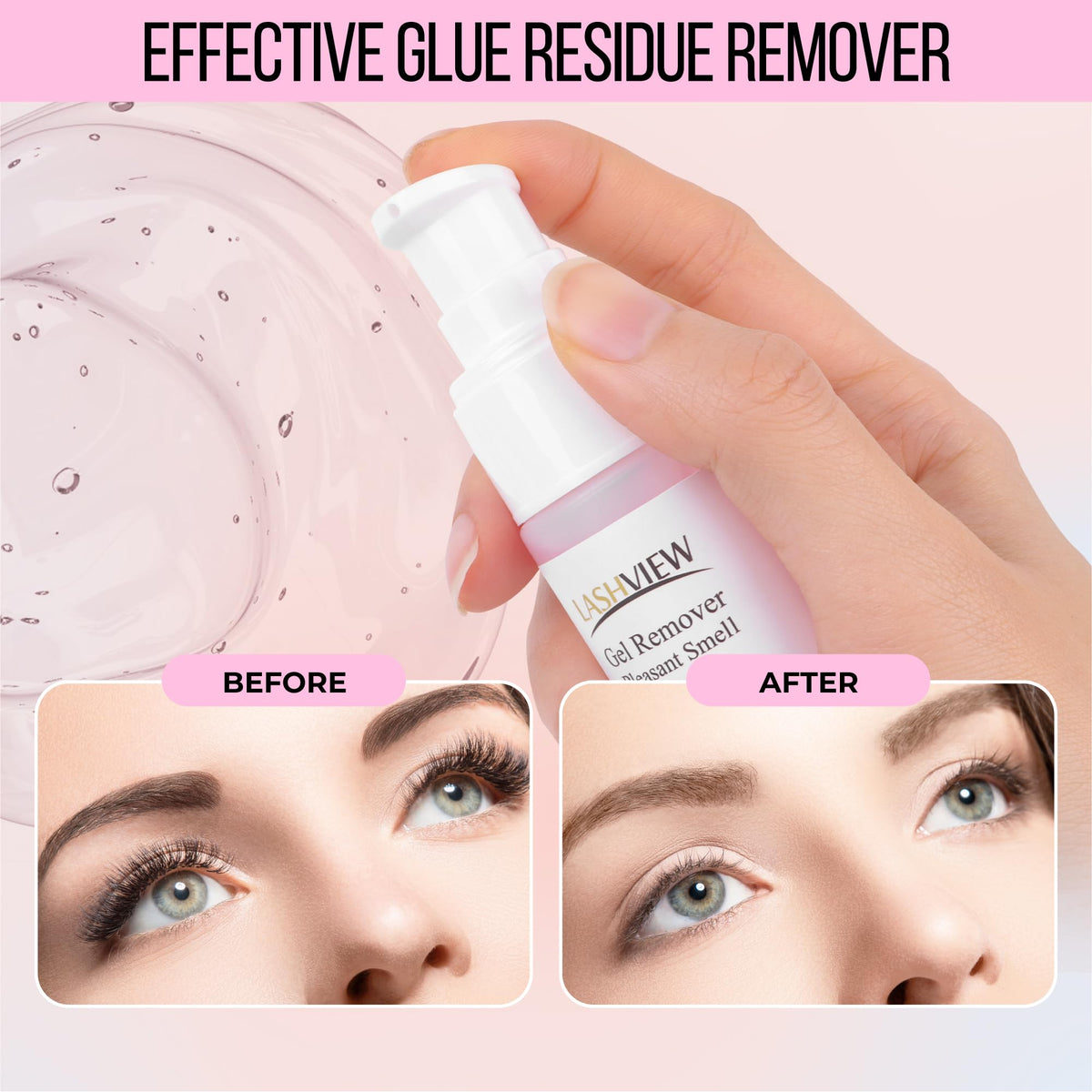 LASHVIEW professional lash extensions glue remover imported authentic salon grade beauty product