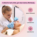 LASHVIEW low irritation pink gel remover for safely dissolving eyelash extension adhesives