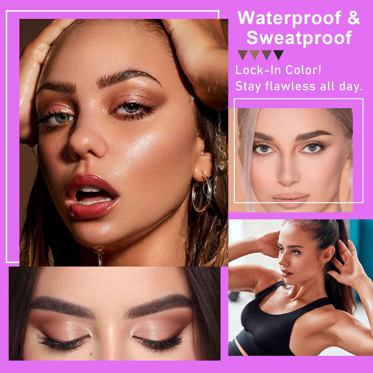 Waterproof smudge-proof eyebrow gel product detail