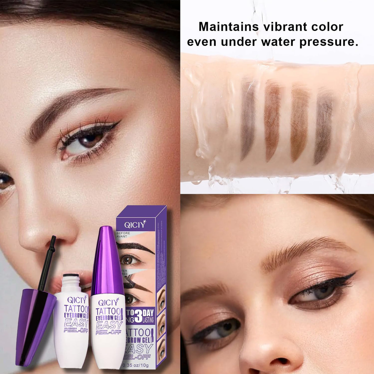 Datansun 2pcs brow tint kit components