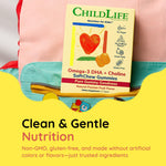 Authentic ChildLife Essentials dietary supplement box base showing barcode and expiry